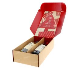 Für ein ungewöhnliches Unboxing-Erlebnis sorgt auch der Geschenkkarton mit weihnachtlichem Innendruck