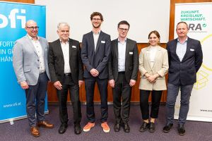 v.l. Andreas Pertl (VKS GmbH), Joachim Christiani (cyclos-HTP), Dominik Stern (WKO – Fachverband Chemische Industrie), Dieter Schuch (ARA AG), Angelika Wlodarczyk, (OFI), Michael Krainz (OFI)