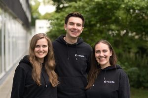 Recyda Founding Team (v.l.): Anna Zießow, Christian Knobloch und Vivian Loftin