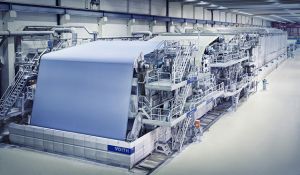 Die PM11 hat eine jährliche Produktionskapazität von rund 350.000 Tonnen SC-Papier