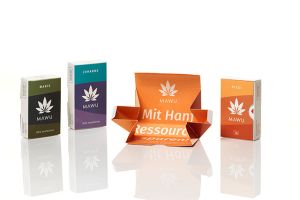 Bei Mawu bestand die Herausforderung in der Differenzierung von üblichen Tabakverpackungen unter Beibehaltung derselben Dimensionen (logistische Gründe), ...