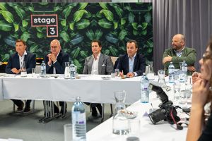 v.l. Oskar Zettl (TMH Austria), Norman Memminger (Chairman TMHAT & VP Rental&Used), Ernesto Domínguez (President TMH Europe), Ralph Cox (SVP Market Operations), Tom Schalenbourg (Sustainable Development)
