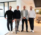 v.l.: David Niedermaier, Wilko Stark (Carlyle Group), Dirk Erlacher, Josef Baumann-Rott