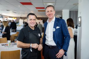 v.l. Norbert Adler (WK Steiermark, Sparte Transport und Verkehr Steiermark, Fachgruppenobmann) und Andreas Miller, MSc (KNAPP AG, Principal Strategic Project Manager)