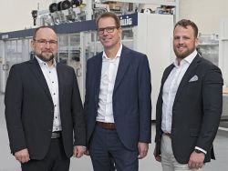 Die Geschäftsführung der ILLIG packaging solutions GmbH (v.l.n.r.): Matthias Holder, Carsten Strenger, Thomas Schmidt